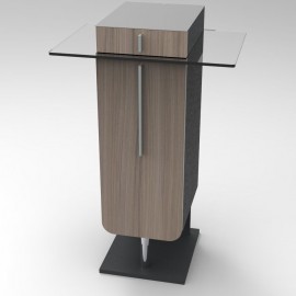 Meuble pour machine à café driftwood design idéal pour des espaces détente ou cuisines de cafétérias ou espace coworking