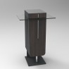 Meuble pour machine à café noir design, meuble cafetière est sobre et fonctionnel pour salles de pauses et espaces accueil