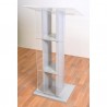 Pupitre lutrin plexiglas transparent et bois pour conférence avec une façade en plexiglas transparent design pour conférences