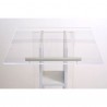 Pupitre orateur de coloris graphite avec une tablette en plexiglass qui est inclinée pour micro col de cygne ou liseuse led