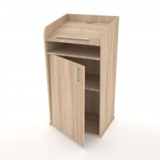 Pupitre de conférence en bois avec serrure clé pour discours