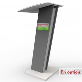 Pupitre conférence avec l'option marquage pupitre de conférence pour nommer une conférence ou le logo d'une entreprise ou mairie
