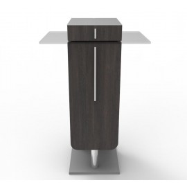 Meuble machine à café CHR wengé s'intègre très facilement dans des espaces cafés et salles de réunion en CHR / mairie