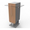 Meuble machine a cafe bois hetre qui comprend des rangements pour vos accessoires de machines à café et cafetières