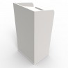 Pupitre de conférence blanc est l'élément indispensable de vos présentations pour ajouter des accessoires de conférence