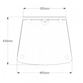  	Desserte pour espace café professionnel en bois avec plateau en verre pour poser votre machine à café à dosettes, capsules 