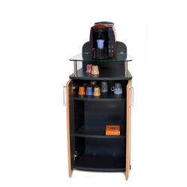 Meuble desserte hetre qui peut être à la fois destinée à de l'archivage et rangement ou pour poser votre machine à café