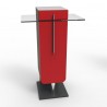 Meuble machine à café bois de couleur rouge qui convient pour des cafetières à dosettes ou cafetières traditionnelles