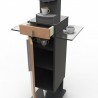 Meuble pour machine à café hêtre livré monté qui convient pour des machines à café traditionnelles ou cafetières professionnelle