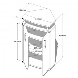 Meuble pour machine à café aux dimensions idéales pour poser une machine à café ou cafetière professionnelle