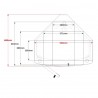 Meuble d'angle pour machine a cafe coloris blanc qui a des dimensions idéales pour le mettre dans un angle d'open space