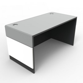 Bureau d'accueil professionnel blanc est l'élément indispensable et essentiel dans l'installation de vos bureaux ou open space