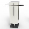 Meuble pour machine à café design en blanc avec des rangements qui sont idéals pour des entreprises et collectivités / chr