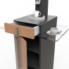 Meuble pour machine à café design hêtre convient pour des bureaux et espaces d'accueil dans des collectivités et entreprises