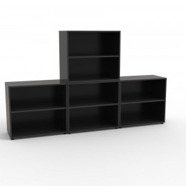Armoire livré monté noire qui convient pour toutes les structures allant de l'entreprise / association à la collectivité / CH