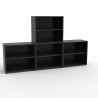 Armoire livré monté noire qui convient pour toutes les structures allant de l'entreprise / association à la collectivité / CH