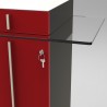 Option serrure pour votre meuble de machine à café afin de garder vos objets et accessoires d'espace café et cuisine
