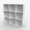 Etagere murale bois entièrement en blanc livré monté et de qualité professionnelle pour du rangement et de l'archivage