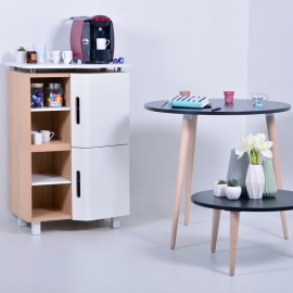 Meuble espace café qui convient pour un espace de coworking disposant d'une cuisine / salle de pause / espace café