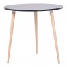 Table ronde pour accueil noir design et tendance qui convient dans des salles de pause, coworking
