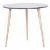 Table ronde pour accueil coloris gris qui est idéale pour des salles de pause d' associations