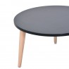 Table basse d'accueil bois facile à monter et à installer, table basse scandinave est livrée en kit dans votre entreprise