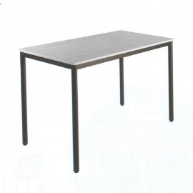 Table d appoint bureau gris qui s'intègre dans des salles de réunion et  bureaux d'entreprises ou d'associations