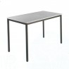Table d appoint bureau gris qui s'intègre dans des salles de réunion et  bureaux d'entreprises ou d'associations