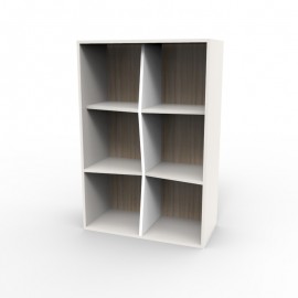 Etagère de bureau en bois vert pour rangement d'archives et documents idéals pour des écoles ou salles de sport