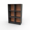 Etagère de bureau en bois vert pour rangement d'archives et documents idéals pour des écoles ou salles de sport