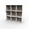 Etagere murale bois de coloris blanc et driftwood en différentes couleurs de bois et indispensable pour votre mairie