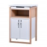 Meuble pour machine a café, noir ou blanc, piètements bois massif, option plateau et tiroir panier
