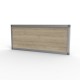 Cloisons amovibles bureau en bois chêne gris se fixant sur votre bureau ou table de bureau pour créer de la confidentialité