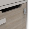 Moraillon pour cadenas à clé pour les vestiaires multicases CASEO avec 3 cases qui est disponible en plusieurs coloris