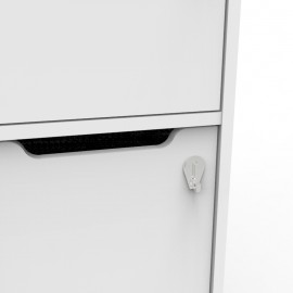 Moraillon pour cadenas à clé pour casiers CASEO à 3 cases, accessoires vestiaires collectifs CASEO dédiés aux TPE / PME 