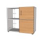 Dimensions intérieures meuble de rangement avec serrure bois apportant du rangement aux entreprises et collectivités