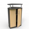 Meuble pour machine à café bois de chene pour votre machine à café à dosettes ou votre cafetière professionnelle