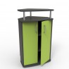 Meuble pour machine à café vert fabriqué en France et de qualité professionnelle, meuble pour cafetière livré monté
