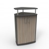 Meuble pour machine à café en bois driftwood, meuble espace café qui fonctionne pour des entreprises / collectivités