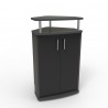 Meuble pour machine à café noir avec un plateau idéal pour poser votre machine à café ou cafetière professionnelle