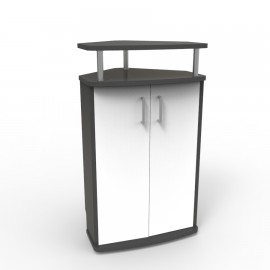 Meuble d'angle pour machine a cafe blanc vous permet de poser votre machine à café ou cafetière dans un angle de cuisine