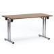 Table d appoint pliante et empilable en longueur 160 cm permettant d'ajouter des espaces de bureaux en accueil