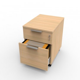 Caisson à tiroir en hetre décliné en plusieurs coloris et dimensions pour convenir à vos besoins de rangement dans un bureau
