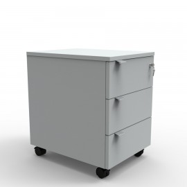 Caisson de rangement en gris livré monté se décline en plusieurs coloris et dimensions pour une installation rapide et facile