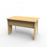 Bureau compact de bois chene clair facile à installer pour permettre aux universités et écoles de mettre en place des bureaux