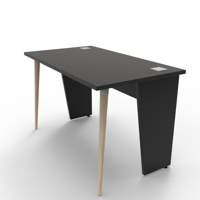 Bureau Compact 120 Cm En Bois Coloris Vente De Bureau Bois