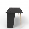 Bureau compact de couleur noir qui saura se fondre dans un bureau ou une salle de réunion dans une mairie ou une école