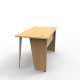 Bureau compact bois chene clair qui est l'élément indispensable pour des open space et salles de réunion en entreprises