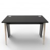 Bureau compact en bois noir qui convient aussi bien à des universités et écoles que des mairies et associations ou CHR