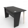 Bureau compact bois noir fabriqué en France pour convenir à des mairies et universités avec salles de classe et open space
